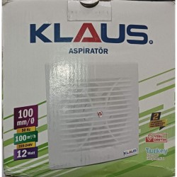 KLAUS ELEKTRİKLİ BANYO - WC ASPİRATÖR 100 mm