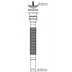 SİFON UZUN EKONOMİK BEYAZ 32/65