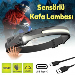 KLAUS SENSÖRLÜ ŞARJLI SENSÖRLÜ LED KAFA LAMBASI 5+3W 1200 Mah